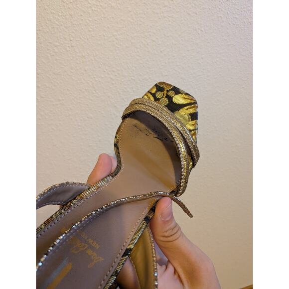 Sam edlman kia block sandal size 6.5 gold metallic‎ - Picture 3 of 6